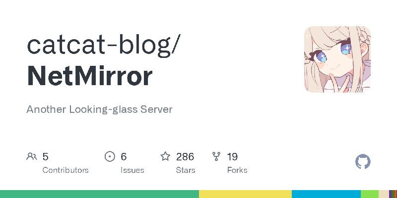GitHub - catcat-blog/NetMirror: Another Looking-glass Server