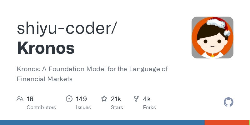 GitHub - shiyu-coder/Kronos: Kronos: A Foundation Model for the Language of Financial Markets