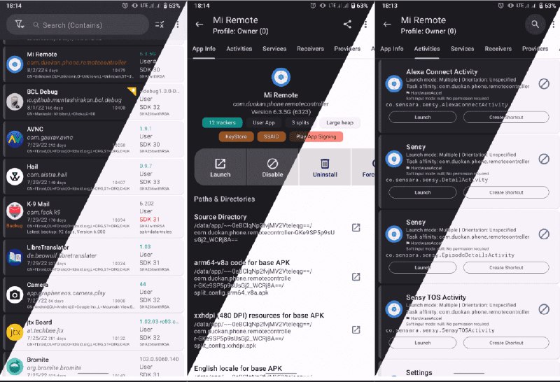 👉 名称：AppManager🤖 类型：🤖软件👏 介绍：一个功能全面的 Android 包管理器和应用查看器，支持复制自由软件的功能，提供了丰富的应用管理和操作功能，如列出应用信息、安装 / 卸载 APK、备份 / 恢复应用、查看日志等，同时支持根权限和 ADB 命令，以实现更高级的操作，如撤销权限、修改 APP 操作模式等：