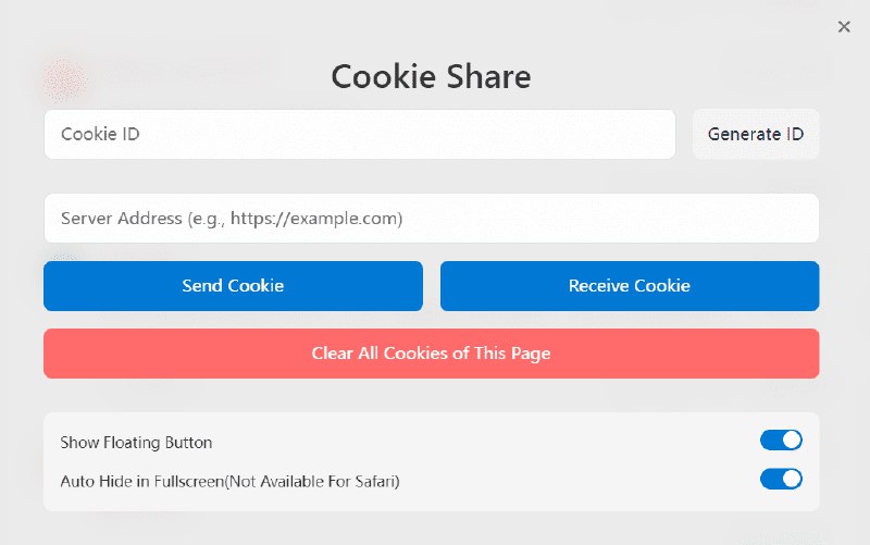 👉 名称：cookie-share🤖 类型：🤖软件👏 介绍：Cookie-share 是一个 Chrome/Edge/Firefox 扩展 (同时也有 Tampermonkey 脚本，目前更新油猴为主)，允许用户在不同设备或浏览器之间发送和接收 cookies，可以用于多账号切换、视频会员共享、星球合租等场景