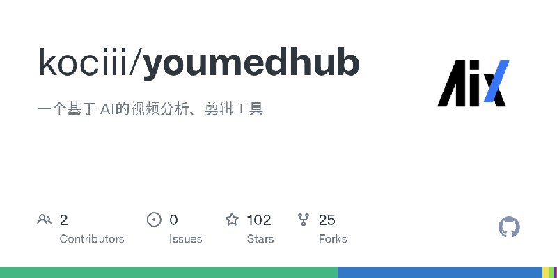 GitHub - kociii/youmedhub: 一个基于 AI的视频分析、剪辑工具