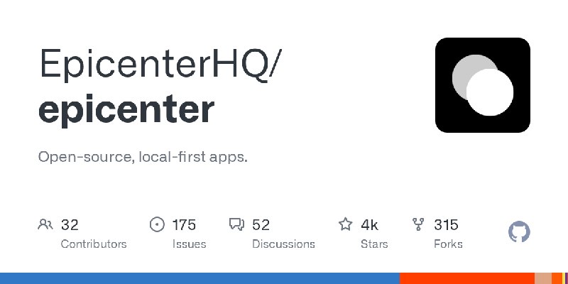 GitHub - EpicenterHQ/epicenter: Open-source, local-first apps.