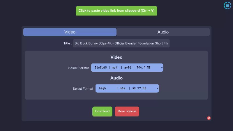 ytDownloader - Download videos and audios from hundreds of sites