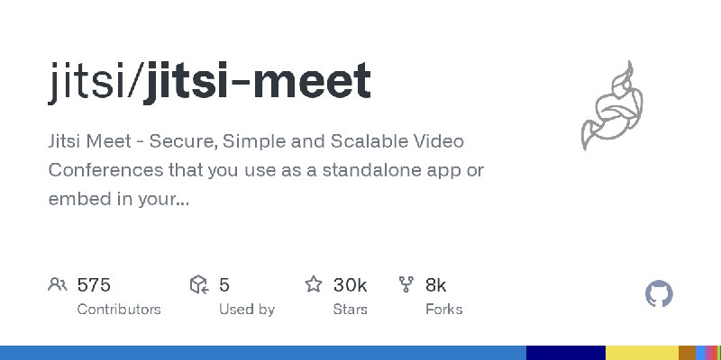 GitHub - jitsi/jitsi-meet: Jitsi Meet - Secure, Simple and Scalable Video Conferences that you use as a standalone app or embed…