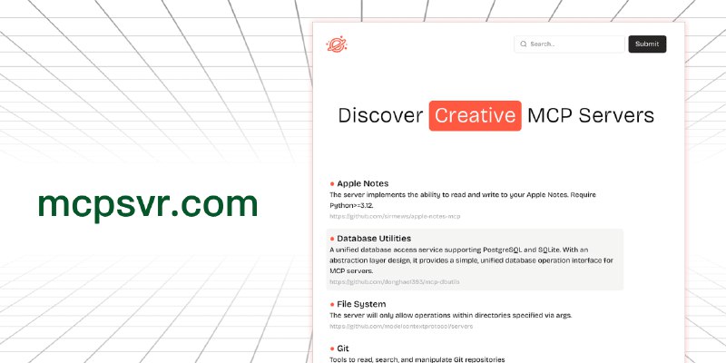 GitHub - nanbingxyz/mcpsvr: Discover Exceptional MCP Servers