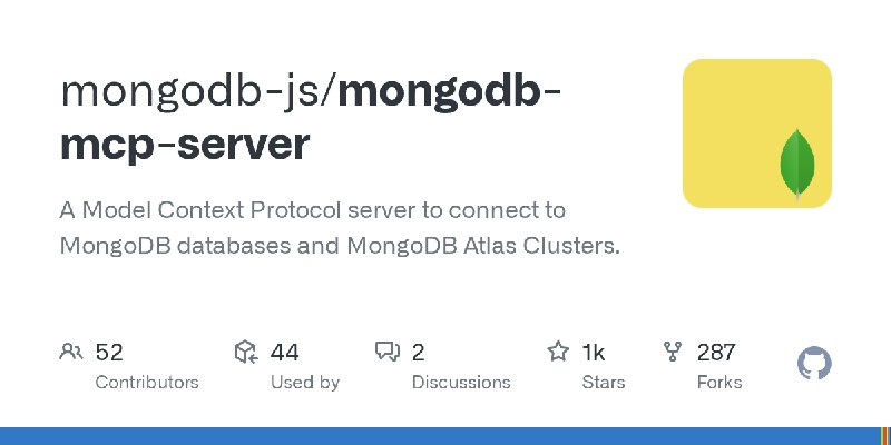 GitHub - mongodb-js/mongodb-mcp-server: A Model Context Protocol server to connect to MongoDB databases and MongoDB Atlas Clusters.
