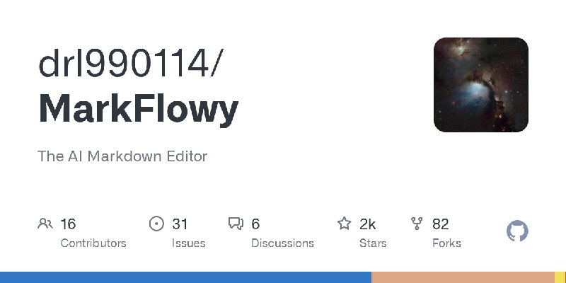 GitHub - drl990114/MarkFlowy: The AI Markdown Editor