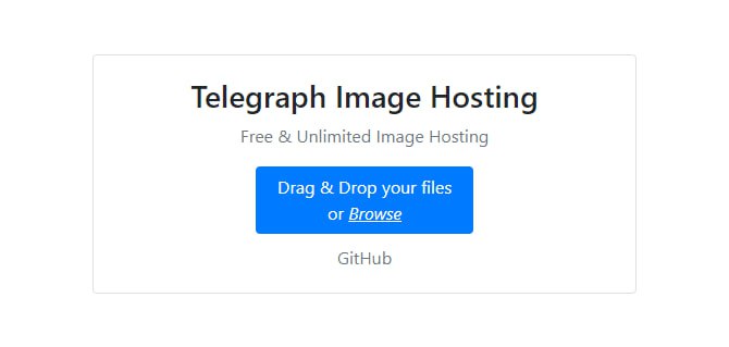 #图床 #开源 #Telegraph Telegraph Image Hosting 在线图床服务，基于 Telegraph 并部署在 Cloudflare 上，支持图片、视频和 GIF 动图，最大支持 5MB 大小，免费且无限制，无需注册