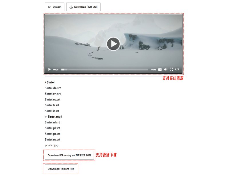 #开源 #磁力 #在线工具🔗 Webtor.io 的自托管版本webtor.io 可将种子文件或者磁力链接转换为可下载直链，还支持在线播放视频、音频📮投稿    📢频道    💬群聊    🔎索引