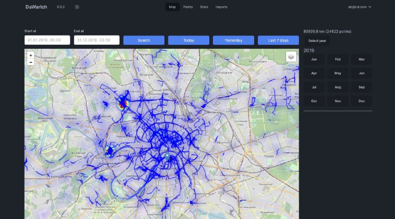 #开源 #地图 #代替方案🗺 Dawarich - 一款开源自托管的位置跟踪解决方案Dawarich 旨在替代 Google Maps 时间轴