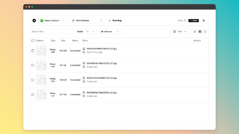 #GitHub #Telegram #解析✈️ Telegram Files - Telegram 文件下载器▎项目介绍：一个开源自托管 Telegram 文件下载工具，旨在实现持续、稳定且无需人工干预的下载