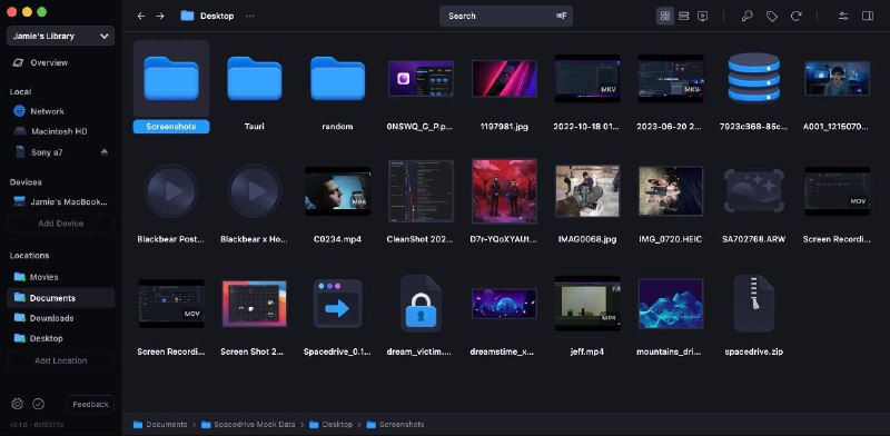 Spacedrive一款开源、跨平台的文件管理器，采用 Rust 语言开发，基于虚拟分布式文件系统（VDFS）